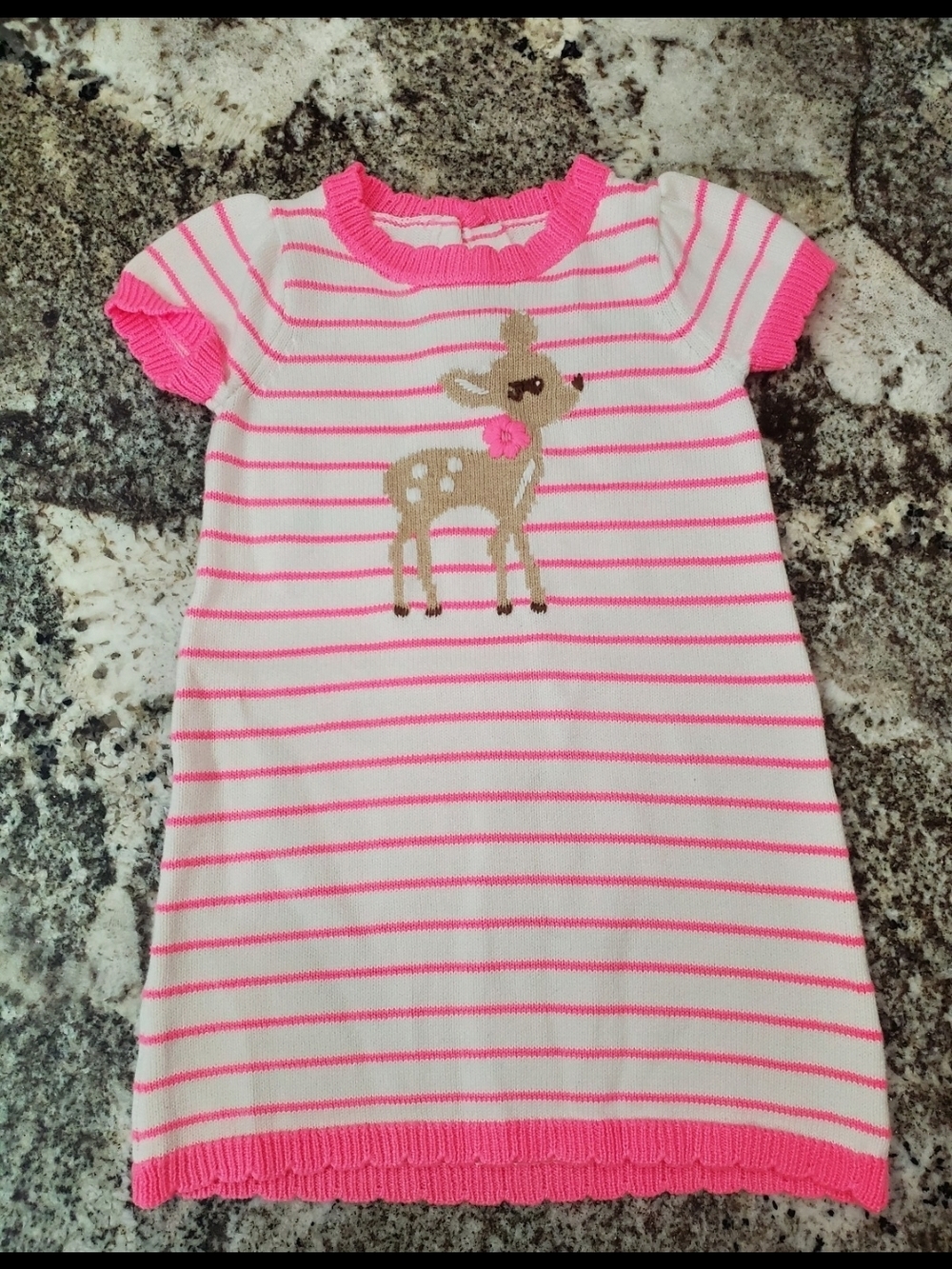 2017 Gymboree Fairy Tale Forest Deer Sweater Dress 18-24M